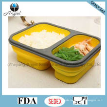 Foldable Silicone Food Container Indian Tiffin Lunch Box Sfb08